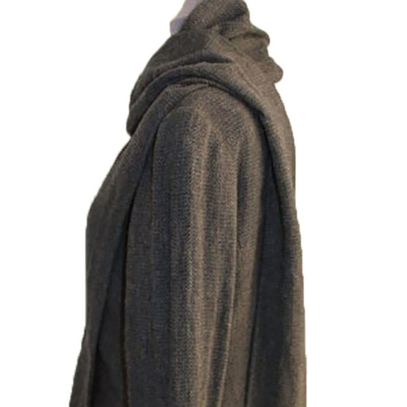 COLDWATER CREEK GRAY SCARF ATTACHED JACKET 10, 12 - Picture 3 of 4